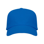 Baumwollkappe mit Klettverschluss und Belüftungslöchern farbe köngisblau zweite Ansicht