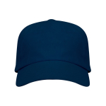 Baumwollkappe mit Klettverschluss und Belüftungslöchern farbe marineblau zweite Ansicht