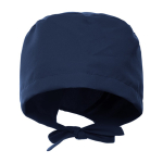 Unisex-OP-Haube aus Polyester mit verstellbaren Bändern, 150 g/m2 farbe marineblau zweite Ansicht