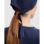 Unisex-OP-Haube aus Polyester mit verstellbaren Bändern, 150 g/m2 farbe marineblau fünfte Gebrauchsansicht