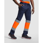 Warnschutz-Arbeitshose mit Taschen, 200 g/m2 Roly Naos farbe neonorange dritte Gebrauchsansicht