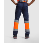 Warnschutz-Arbeitshose mit Taschen, 200 g/m2 Roly Naos farbe neonorange vierte Gebrauchsansicht
