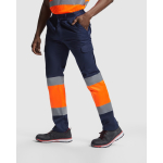 Warnschutz-Arbeitshose mit Taschen, 200 g/m2 Roly Naos farbe neonorange fünfte Gebrauchsansicht