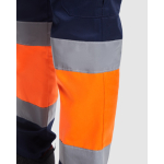 Warnschutz-Arbeitshose mit Taschen, 200 g/m2 Roly Naos farbe neonorange zweite Detailansicht
