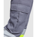 Winter-Warnschutzhose für Arbeiten im Freien, 240 g/m2 Roly Soan farbe aschgrau erste Detailansicht