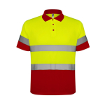 Warnschutz-Poloshirt aus Polyester, 170 g/m2 Roly Polaris farbe rot zweite Ansicht