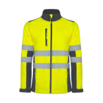 Warnschutz-Softshelljacke, wasserdicht, 320 g/m2 Roly Antares farbe aschgrau zweite Ansicht