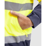 Wattierte Warnschutz-Parka mit Kapuze, 400 g/m2 Roly Epsylon farbe neongelb erste Detailansicht