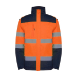 Wattierte Warnschutz-Parka mit Kapuze, 400 g/m2 Roly Epsylon farbe neonorange zweite Ansicht