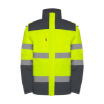 Wattierte Warnschutz-Parka mit Kapuze, 400 g/m2 Roly Epsylon farbe aschgrau zweite Ansicht