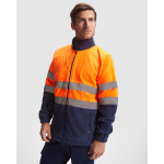 Warnschutz-Fleecejacke mit Reflexstreifen, 300 g/m2 Roly Altair farbe neonorange erste Gebrauchsansicht