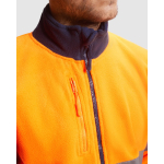 Warnschutz-Fleecejacke mit Reflexstreifen, 300 g/m2 Roly Altair farbe neonorange dritte Detailansicht