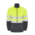Warnschutz-Fleecejacke mit Reflexstreifen, 300 g/m2 Roly Altair farbe aschgrau zweite Ansicht