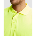 Langärmliges technisches Warnschutz-Poloshirt, 170 g/m2 Roly Polaris farbe neongelb erste Detailansicht