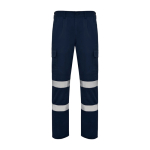 Lange Arbeitshose mit Warnschutz, 240 g/m2 Roly Daily HV farbe marineblau zweite Ansicht