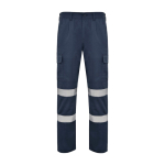 Lange Arbeitshose mit Warnschutz, 240 g/m2 Roly Daily HV farbe aschgrau zweite Ansicht