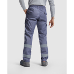 Lange Arbeitshose mit Warnschutz, 240 g/m2 Roly Daily HV farbe aschgrau vierte Gebrauchsansicht