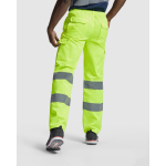 Arbeitshose mit hoher Sichtbarkeit 235 g/m2 Roly Alfa farbe neongelb vierte Gebrauchsansicht