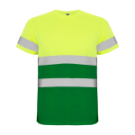 Technisches Arbeits-T-Shirt als Werbeartikel 130 g/m2 Roly Delta farbe grün zweite Ansicht