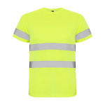Technisches Arbeits-T-Shirt als Werbeartikel 130 g/m2 Roly Delta farbe neongelb zweite Ansicht