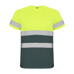 Technisches Arbeits-T-Shirt als Werbeartikel 130 g/m2 Roly Delta farbe aschgrau zweite Ansicht