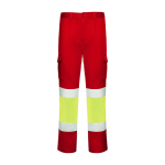 Arbeitshose als Werbeträger 250 g/m2 Roly Daily Stretch HV farbe rot zweite Ansicht