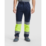Arbeitshose als Werbeträger 250 g/m2 Roly Daily Stretch HV farbe neongelb erste Gebrauchsansicht