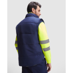 Wendbare Arbeitsweste mit hoher Sichtbarkeit 450 g/m2 Roly Persei farbe neongelb vierte Gebrauchsansicht