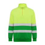 Arbeits-Sweatshirt als Werbemittel aus Fleece 280 g/m2 Roly Spica farbe grün zweite Ansicht