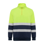 Arbeits-Sweatshirt als Werbemittel aus Fleece 280 g/m2 Roly Spica farbe marineblau zweite Ansicht