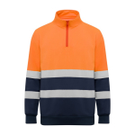 Arbeits-Sweatshirt als Werbemittel aus Fleece 280 g/m2 Roly Spica farbe neonorange zweite Ansicht