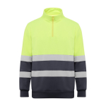 Arbeits-Sweatshirt als Werbemittel aus Fleece 280 g/m2 Roly Spica farbe aschgrau zweite Ansicht