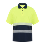 Arbeits-Poloshirt als Giveaway aus Polyester 170 g/m2 Roly Vega farbe neongelb zweite Ansicht