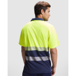 Arbeits-Poloshirt als Giveaway aus Polyester 170 g/m2 Roly Vega farbe neongelb vierte Gebrauchsansicht