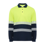 Arbeits-Poloshirt als Werbemittel, Langarm 170 g/m2 Roly Vega LS farbe neongelb zweite Ansicht