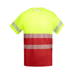 Arbeits-T-Shirt aus Baumwolle und Polyester 170 g/m2 Roly Tauri farbe rot zweite Ansicht