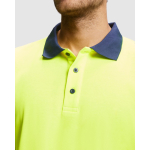 Technisches Arbeits-Poloshirt, Langarm 170 g/m2 Roly Atrio LS farbe marineblau zweite Detailansicht