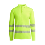 Technisches Arbeits-Poloshirt, Langarm 170 g/m2 Roly Atrio LS farbe neongelb zweite Ansicht