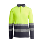 Technisches Arbeits-Poloshirt, Langarm 170 g/m2 Roly Atrio LS farbe aschgrau zweite Ansicht