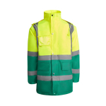Gepolsterte Arbeitsparka als Werbegeschenk 395 g/m2 Roly Merak farbe grün zweite Ansicht