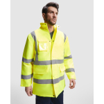 Gepolsterte Arbeitsparka als Werbegeschenk 395 g/m2 Roly Merak farbe marineblau erste Gebrauchsansicht