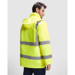 Gepolsterte Arbeitsparka als Werbegeschenk 395 g/m2 Roly Merak farbe marineblau dritte Detailansicht