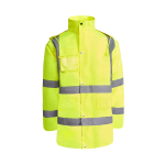 Gepolsterte Arbeitsparka als Werbegeschenk 395 g/m2 Roly Merak farbe neongelb zweite Ansicht