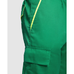 Lange Arbeits-Multitaschenhose mit Sichtbarkeit 235 g/m2 Roly Enix farbe grün zweite Detailansicht