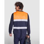 Arbeitsweste mit hoher Sichtbarkeit, Multitaschen 200 g/m2 Roly Beta farbe neonorange zweite Gebrauchsansicht