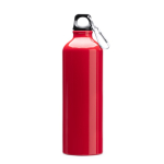 Große Aluminiumflasche mit Karabiner am Verschluss, 800 ml farbe rot zweite Ansicht