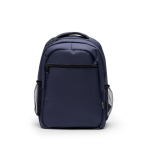 Gepolsterter Business-Rucksack aus recyceltem Nylon für 15”-Laptops farbe marineblau zweite Ansicht