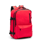 Reiserucksack aus recyceltem Polyester, wasserabweisend, 16”-Laptops farbe rot erste Gebrauchsansicht