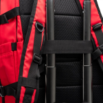 Reiserucksack aus recyceltem Polyester, wasserabweisend, 16”-Laptops farbe rot zweite Detailansicht