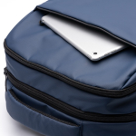 PU Lederrucksack mit gepolsterten Schulterriemen für Laptop farbe marineblau erste Detailansicht